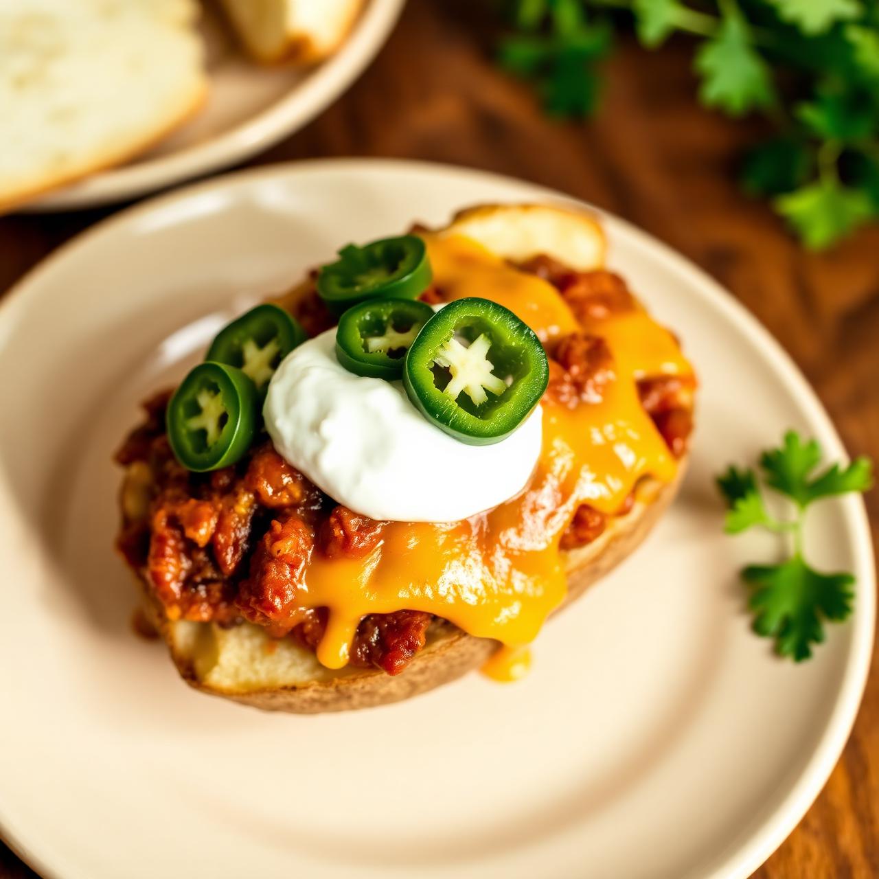 The Chilli loaded jacket potato