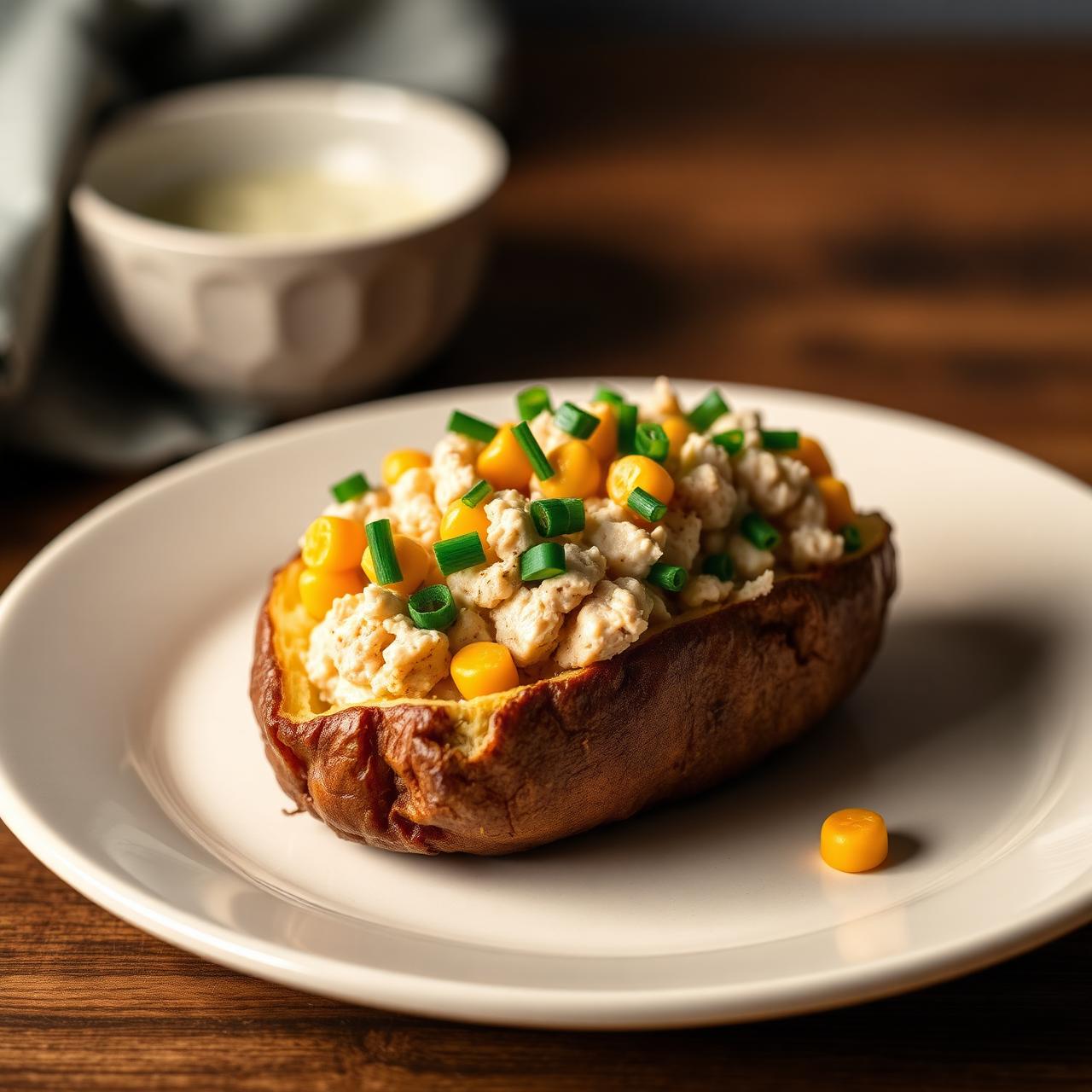 Tuna & Sweetcorn loaded jacket potato
